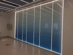 Пленка матовая декоративная с УФ-печатью в виде градиента на стеклянные перегородки