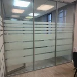 Декоративная матовая пленка MATTE WHITE ПОЛОСЫ на стеклянные перегородки