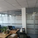 Декоративная матовая пленка MATTE WHITE ПОЛОСЫ на стеклянные перегородки