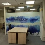 Пленка матовая декоративная с полноцветной печатью на офисные перегородки